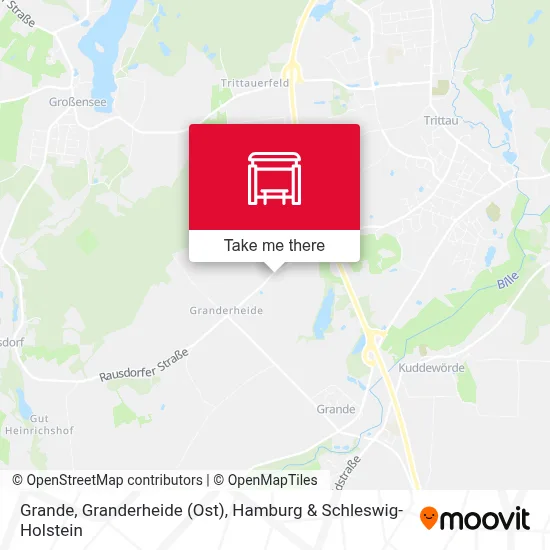 Grande, Granderheide (Ost) map