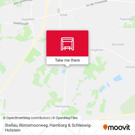 Stellau, Römsmoorweg map