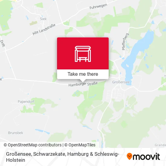 Карта Großensee, Schwarzekate