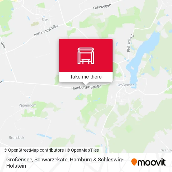 Карта Großensee, Schwarzekate