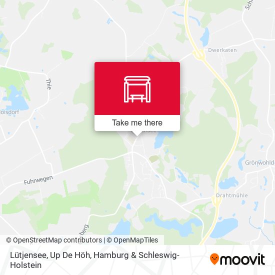 Lütjensee, Up De Höh map
