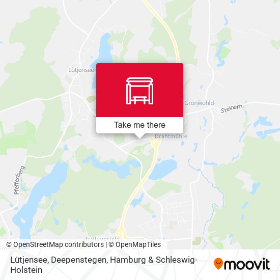 Lütjensee, Deepenstegen map