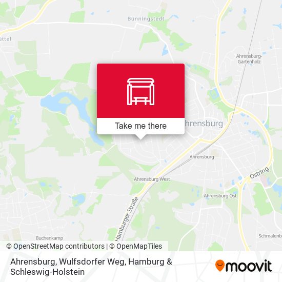 Ahrensburg, Wulfsdorfer Weg map