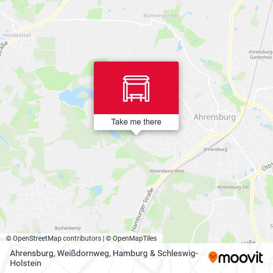 Ahrensburg, Weißdornweg map