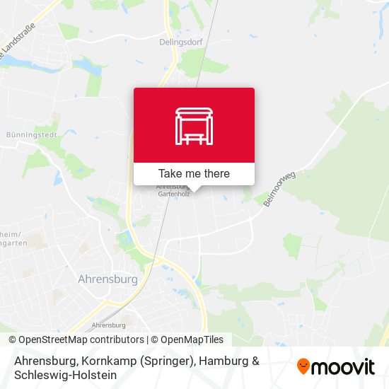 Ahrensburg, Kornkamp (Springer) map