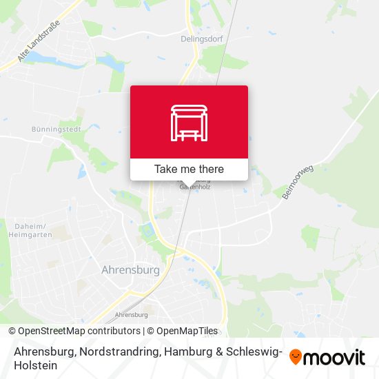 Ahrensburg, Nordstrandring map