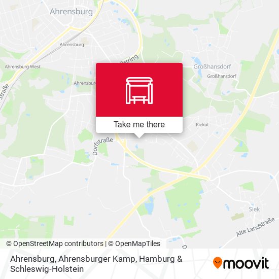 Ahrensburg, Ahrensburger Kamp map
