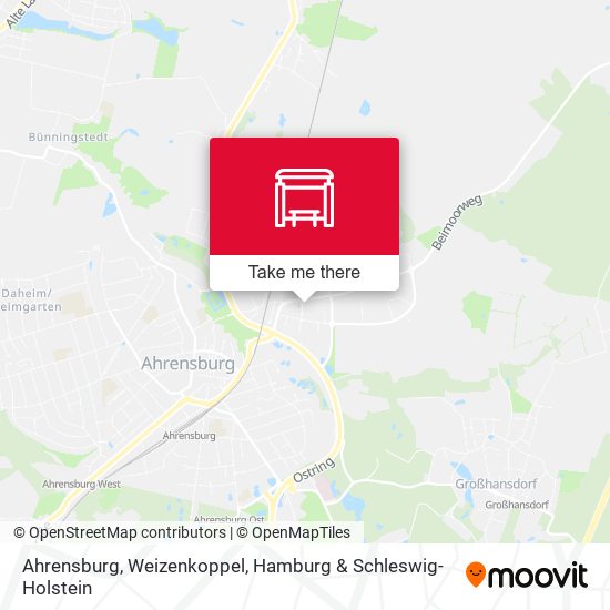 Ahrensburg, Weizenkoppel map