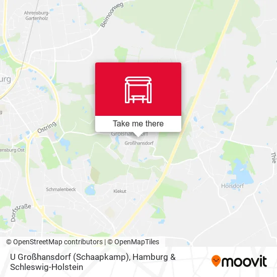 Карта U Großhansdorf (Schaapkamp)