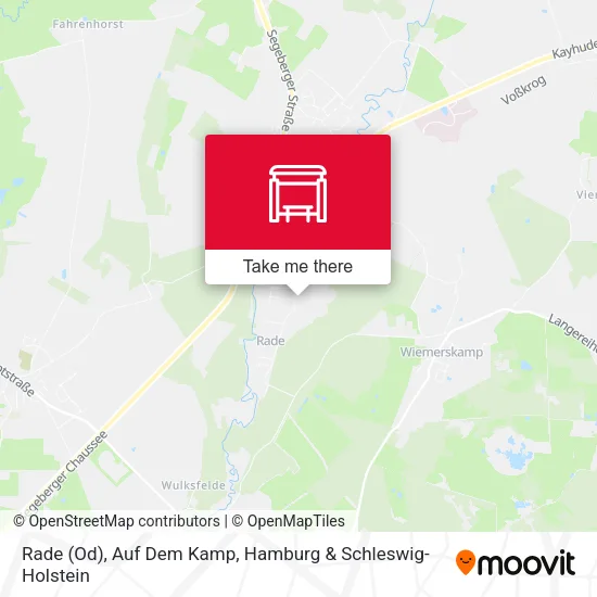 Карта Rade (Od), Auf Dem Kamp