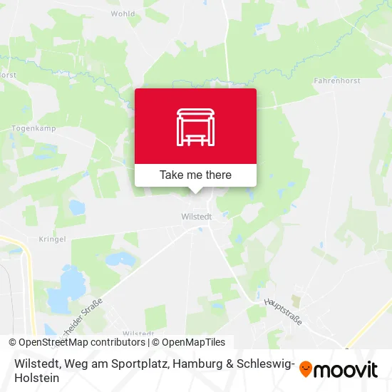 Карта Wilstedt, Weg am Sportplatz