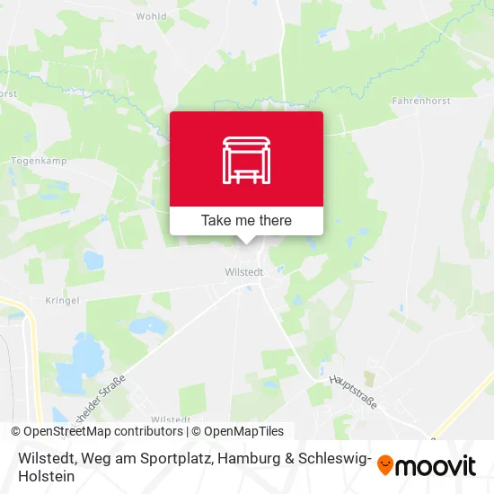 Карта Wilstedt, Weg am Sportplatz