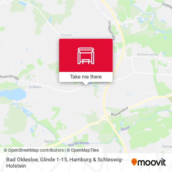 Bad Oldesloe, Glinde 1-15 map