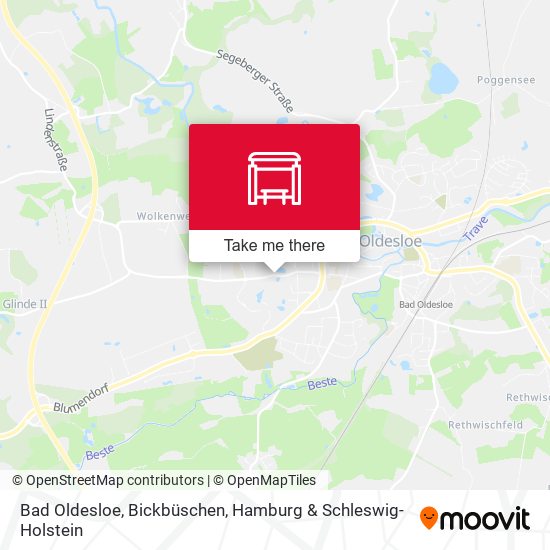 Bad Oldesloe, Bickbüschen map