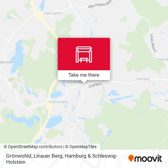 Grönwohld, Linauer Berg map