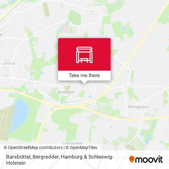 Barsbüttel, Bergredder map