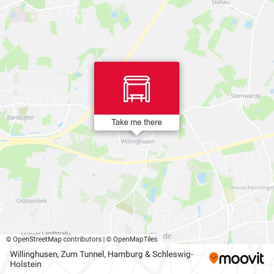Willinghusen, Zum Tunnel map