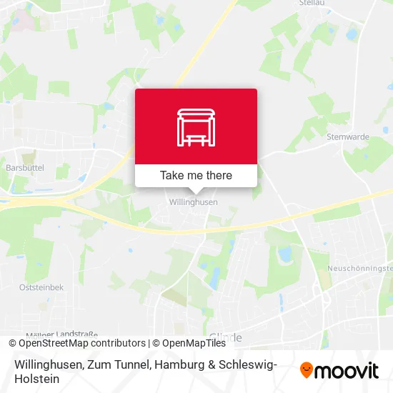 Карта Willinghusen, Zum Tunnel