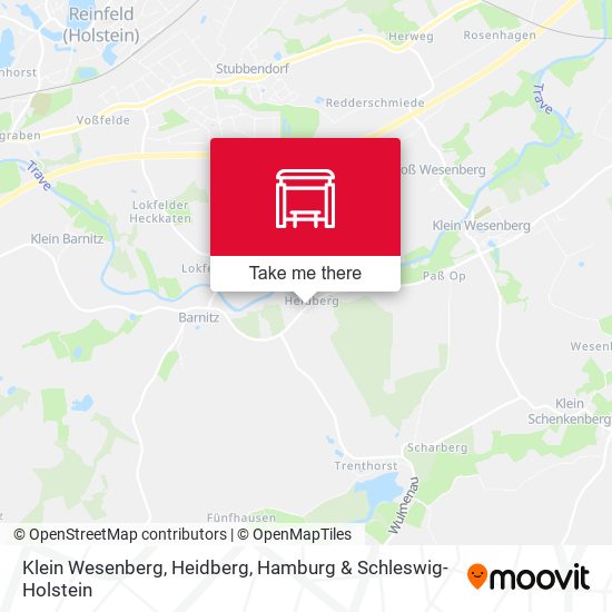 Klein Wesenberg, Heidberg map