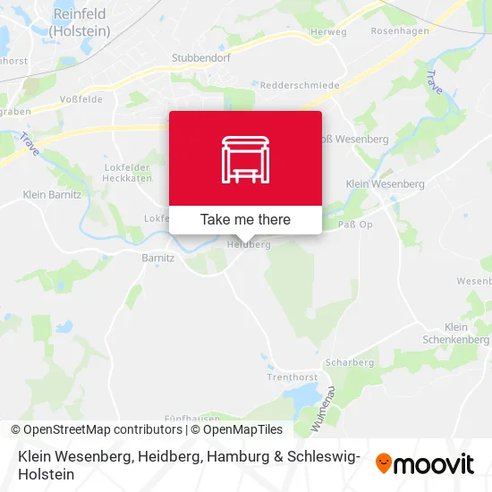 Карта Klein Wesenberg, Heidberg
