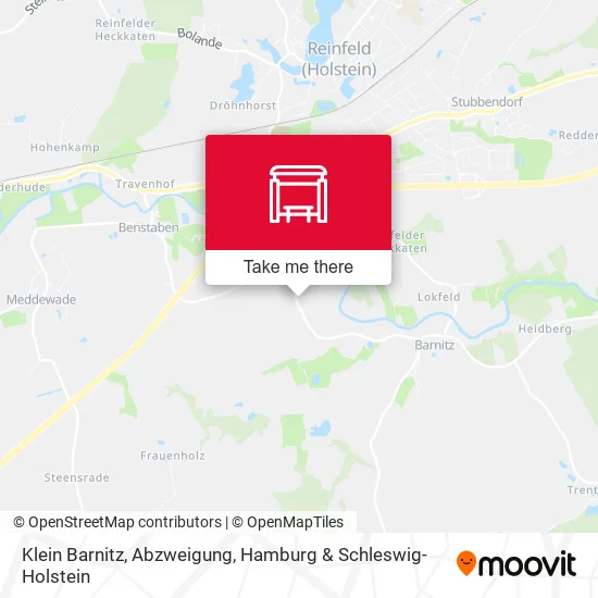 Карта Klein Barnitz, Abzweigung