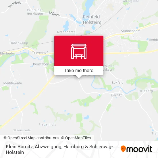 Карта Klein Barnitz, Abzweigung