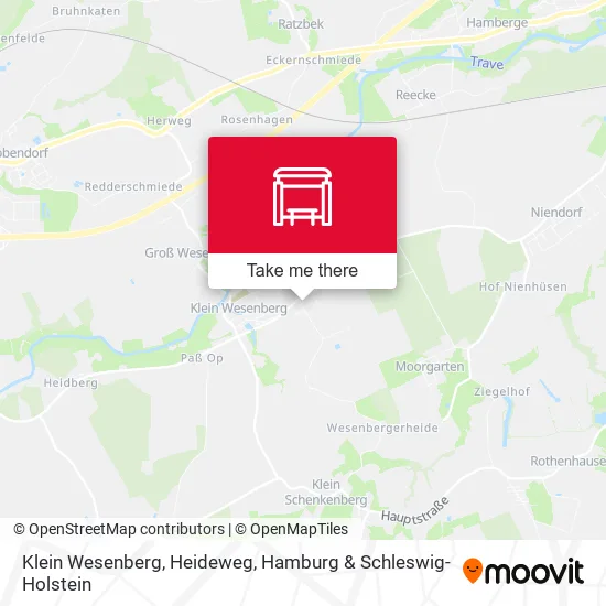 Карта Klein Wesenberg, Heideweg
