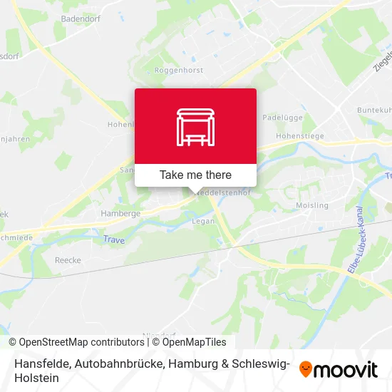 Карта Hansfelde, Autobahnbrücke