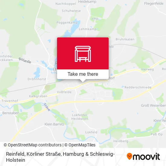 Карта Reinfeld, Körliner Straße