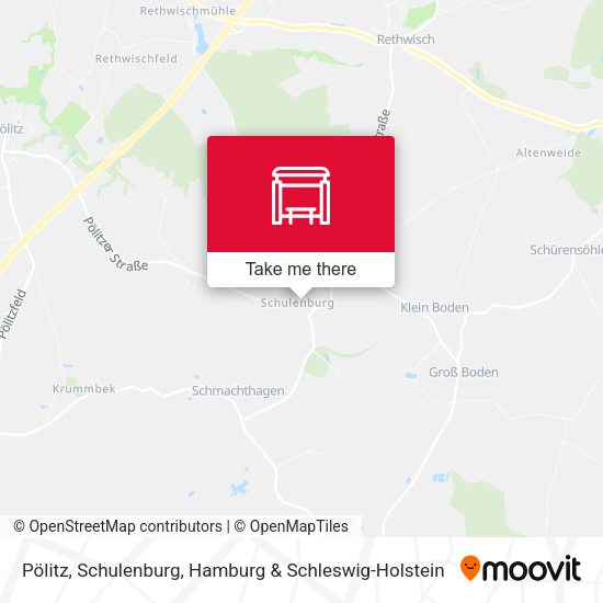 Pölitz, Schulenburg map