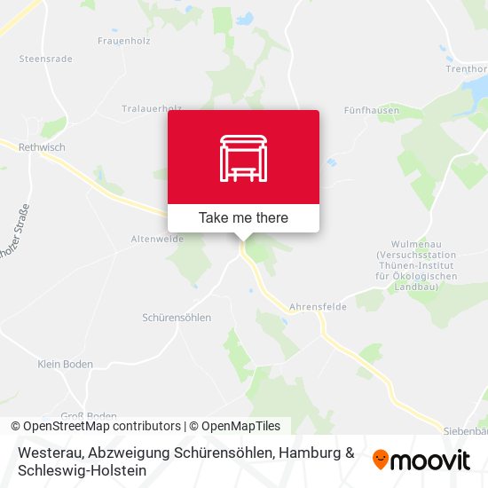 Westerau, Abzweigung Schürensöhlen map