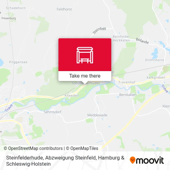 Карта Steinfelderhude, Abzweigung Steinfeld