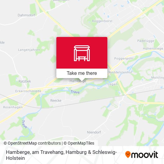 Hamberge, am Travehang map