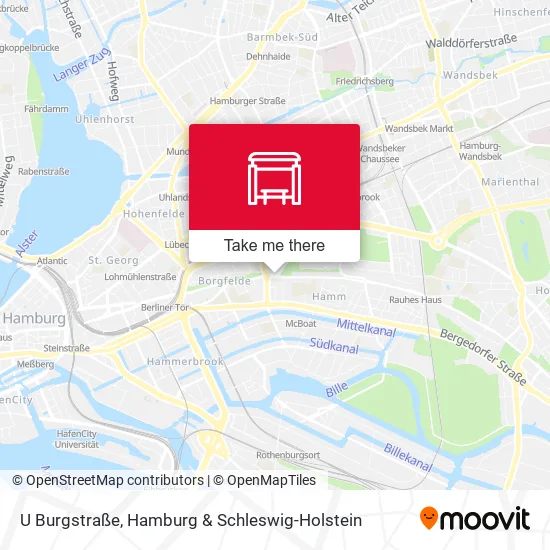 Карта U Burgstraße