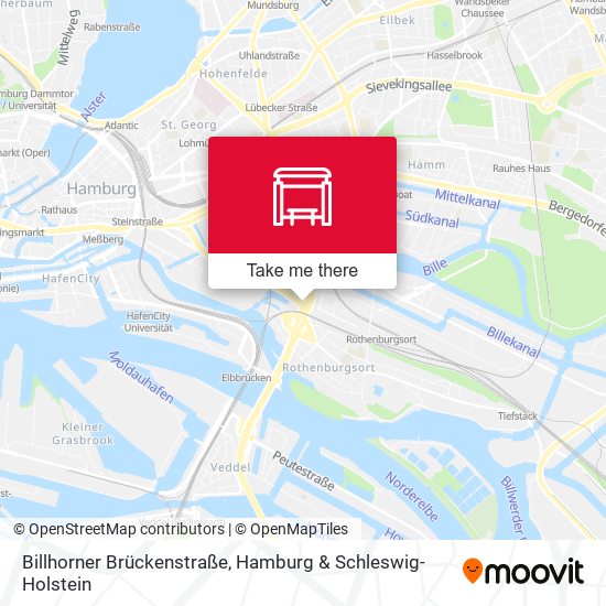 Billhorner Brückenstraße map
