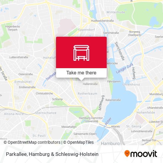 Parkallee map