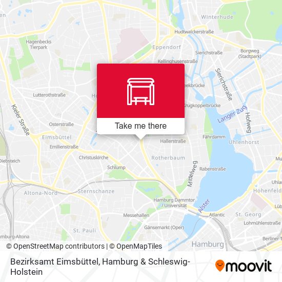 Bezirksamt Eimsbüttel map