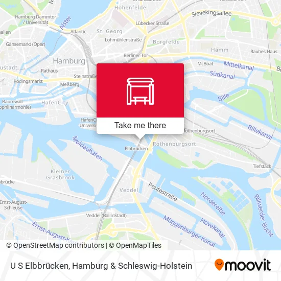 Карта U S Elbbrücken
