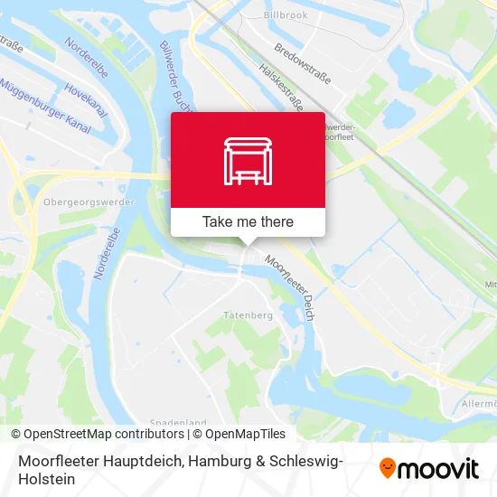 Карта Moorfleeter Hauptdeich