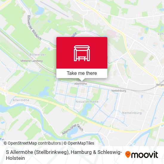 S Allermöhe (Stellbrinkweg) map
