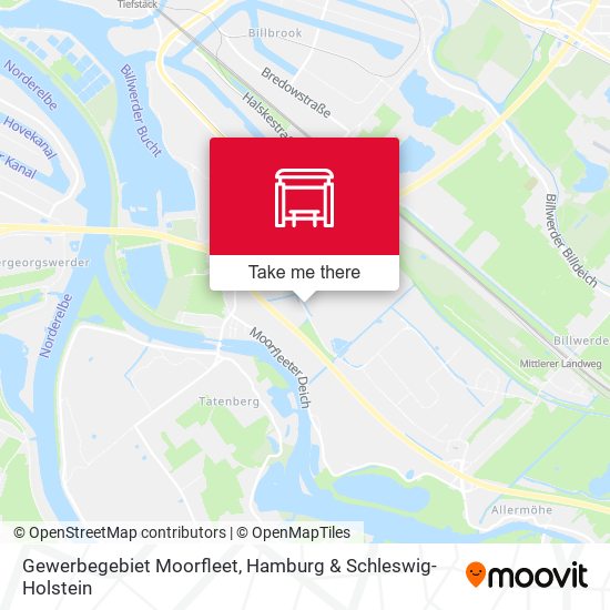Gewerbegebiet Moorfleet map