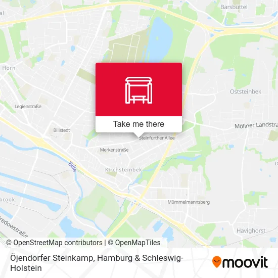 Карта Öjendorfer Steinkamp