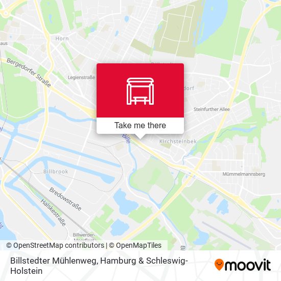 Billstedter Mühlenweg map