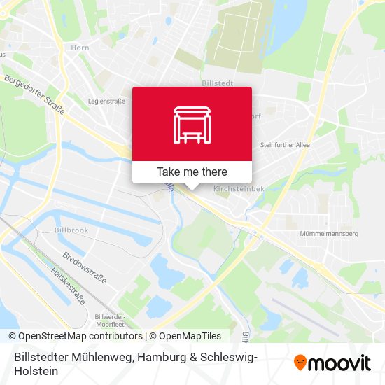 Billstedter Mühlenweg map