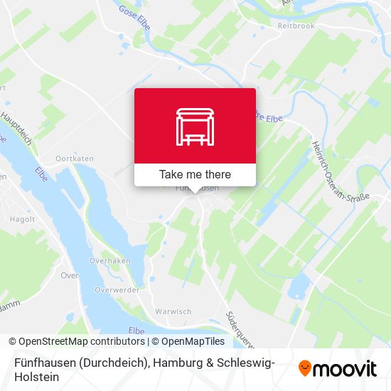 Fünfhausen (Durchdeich) map