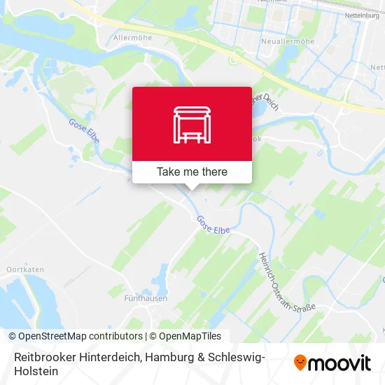 Карта Reitbrooker Hinterdeich