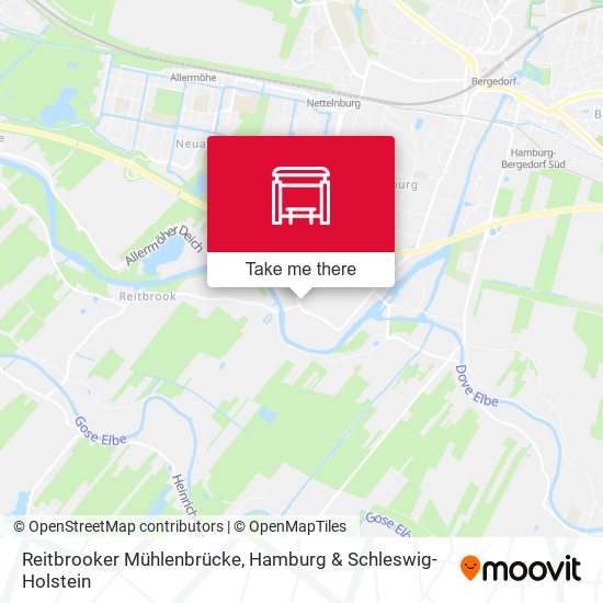 Reitbrooker Mühlenbrücke map