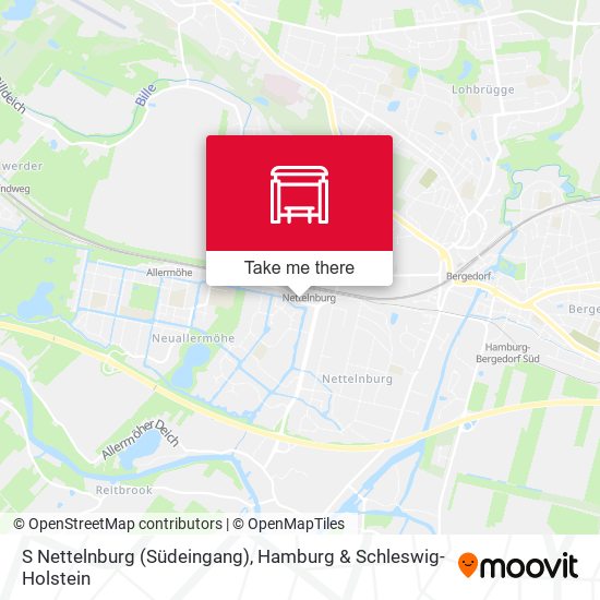 S Nettelnburg (Südeingang) map
