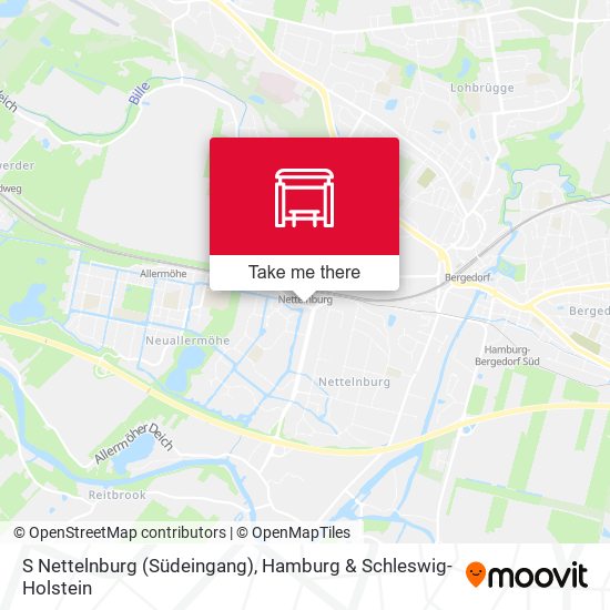 S Nettelnburg (Südeingang) map