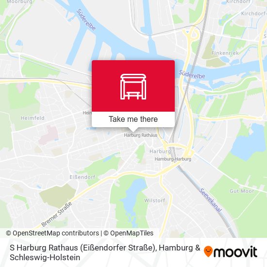 S Harburg Rathaus (Eißendorfer Straße) map